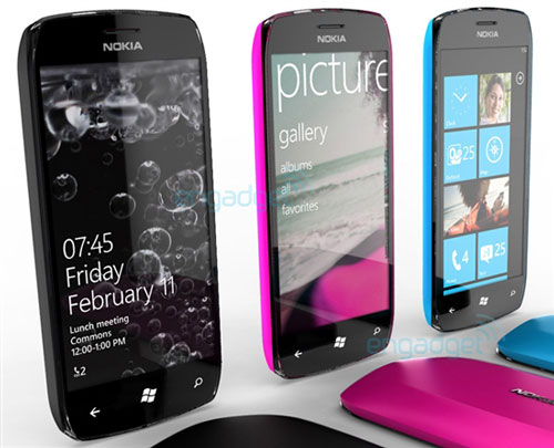 诺基亚牌WP7手机概念图曝光:采用大触摸屏设计